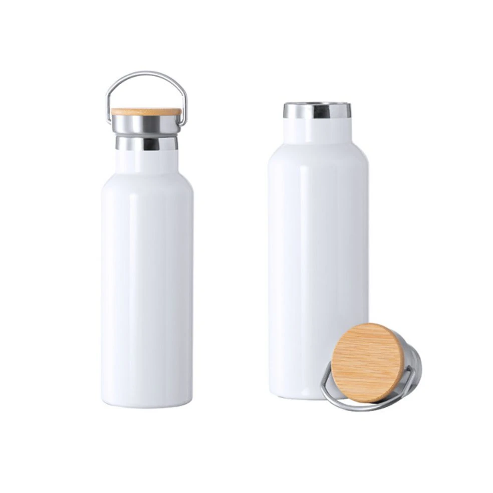 Gourde blanche en acier